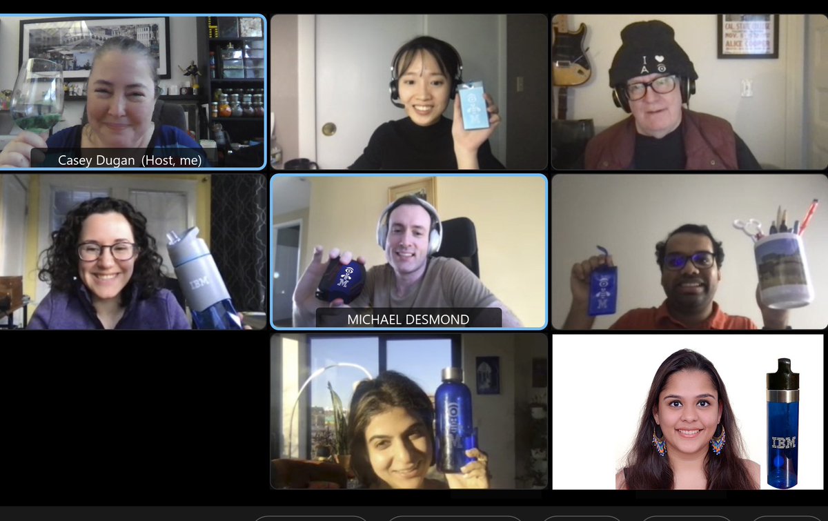 casey_dugan's tweet image. My AI Experience team’s tips &amp;amp; tricks around innovating for AI were highlighted to the rest of IBM today, including our fun “patent parties” - if you’re an IBMer, go check w3 news! :) #happymanager 🥳 ibm.biz/ibmhcai