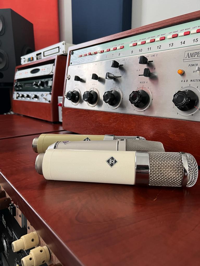 Upgraded my studio with the #AdkZMod #microphones and the classic #NeumanU87. Loving the improved #soundquality and #clarity these mics are bringing to my recordings! #recordingstudio #professionalaudio #audioengineer #musicproducer #homerecording #studioequipment