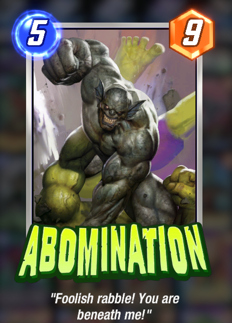 MarvelSnap_'s tweet photo. Snap Variant Wednesday:
Abomination https://t.co/WvEiIV6wPK