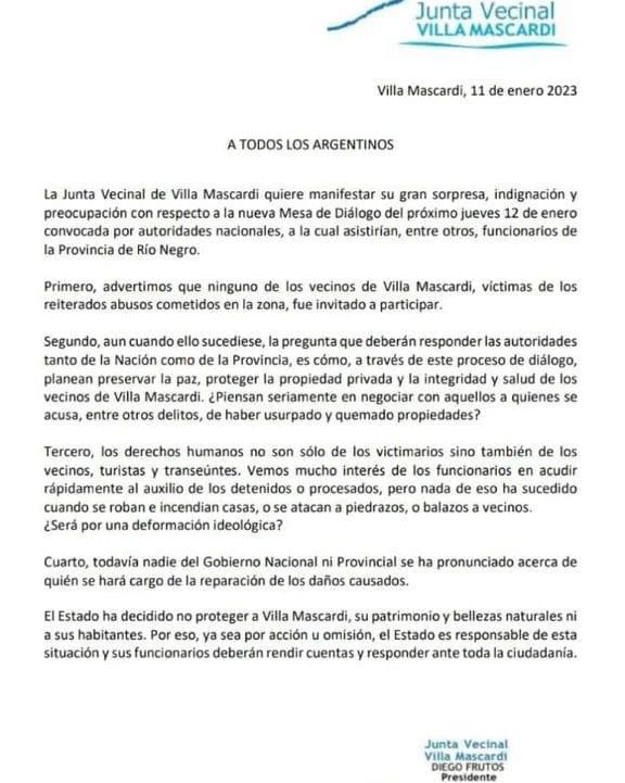 conjunta_accion's tweet photo. 🏕️🔥| #BastaDeTerrorismoEnLaPatagonia

¡Acompañemos a los Vecinos de  #VillaMascardi en su lucha!

🗓️ Jueves 12/Ene
⏰ Desde las 14 Hs
📍 Sede del INAI, en la ex ESMA (av del Libertador al 4800)

📲 https://t.co/QSMPUaNCzc

#NoSonMapuchesSonTerroristas
#ConTerroristasNoSeDialoga https://t.co/JXbYL0qt2N