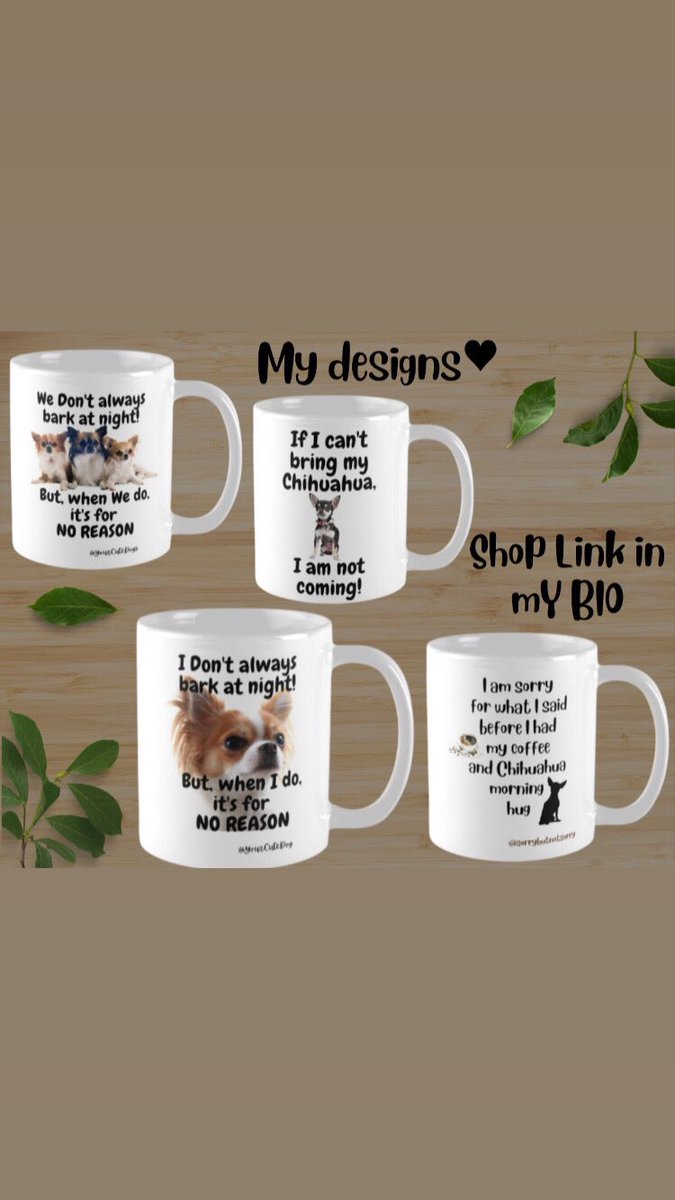 MyHappyChi's tweet photo. https://t.co/2y2658bkX4

For more similar designs on #mugs, devet covers, #tshirts, #phonecases, #bags, #dogmats, #pillows… you can find in the link in my Bio👀📣✅

#CHIHUAHUA #dogmom #DOGDAYS #doglovers #dogsoftwitter #quotes #dogsofinstagram #Puppies https://t.co/hrg1DeL3eA