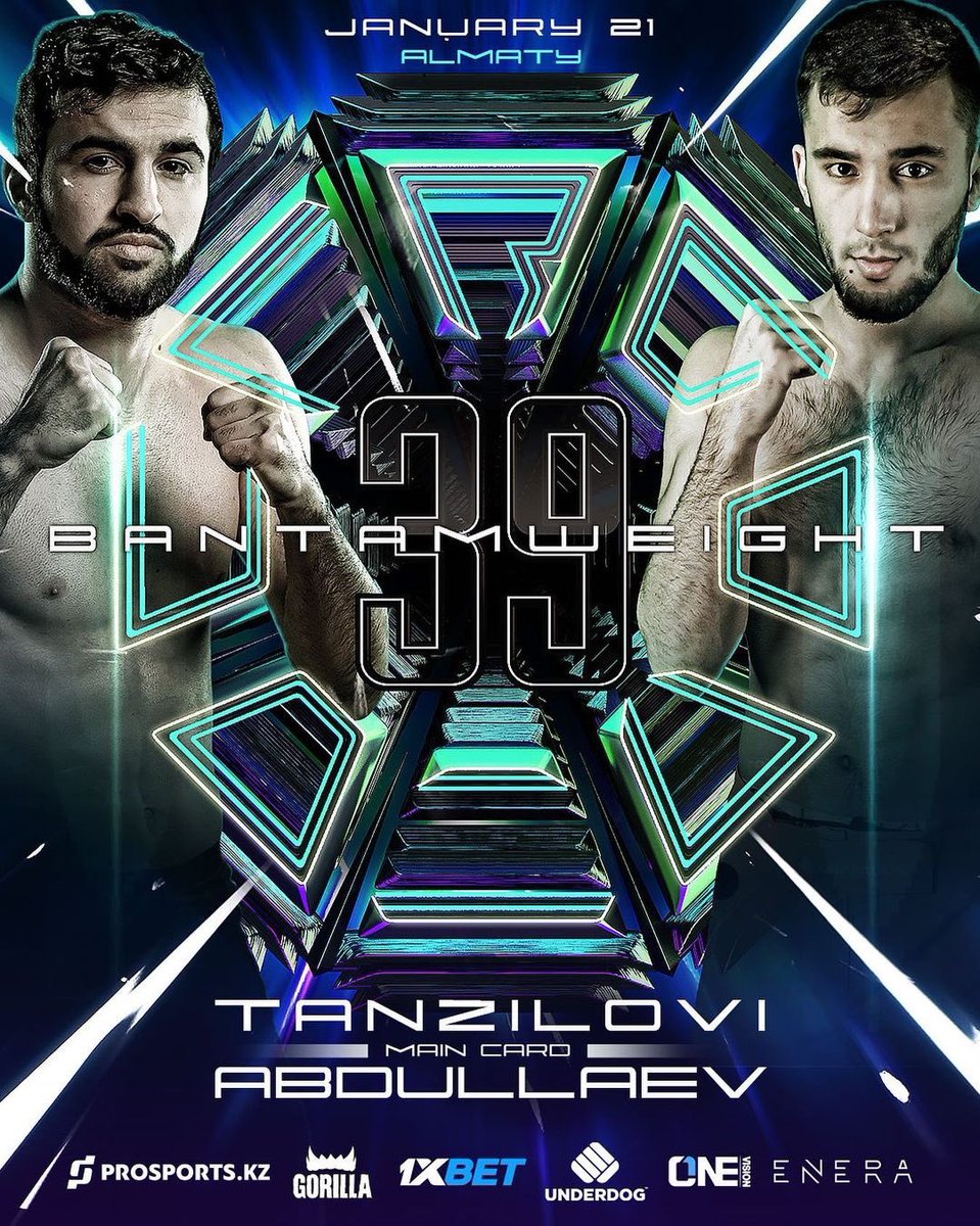 mmaecosystem's tweet photo. Human highlight reel 🇬🇪Otar Tanzilov (8-0) slated to fight 🇺🇿Khikmatillo Abdullaev (8-1-2) at Octagon 39 on Jan 21 in Almaty #OCTAGON39 https://t.co/uAuEERjPhd