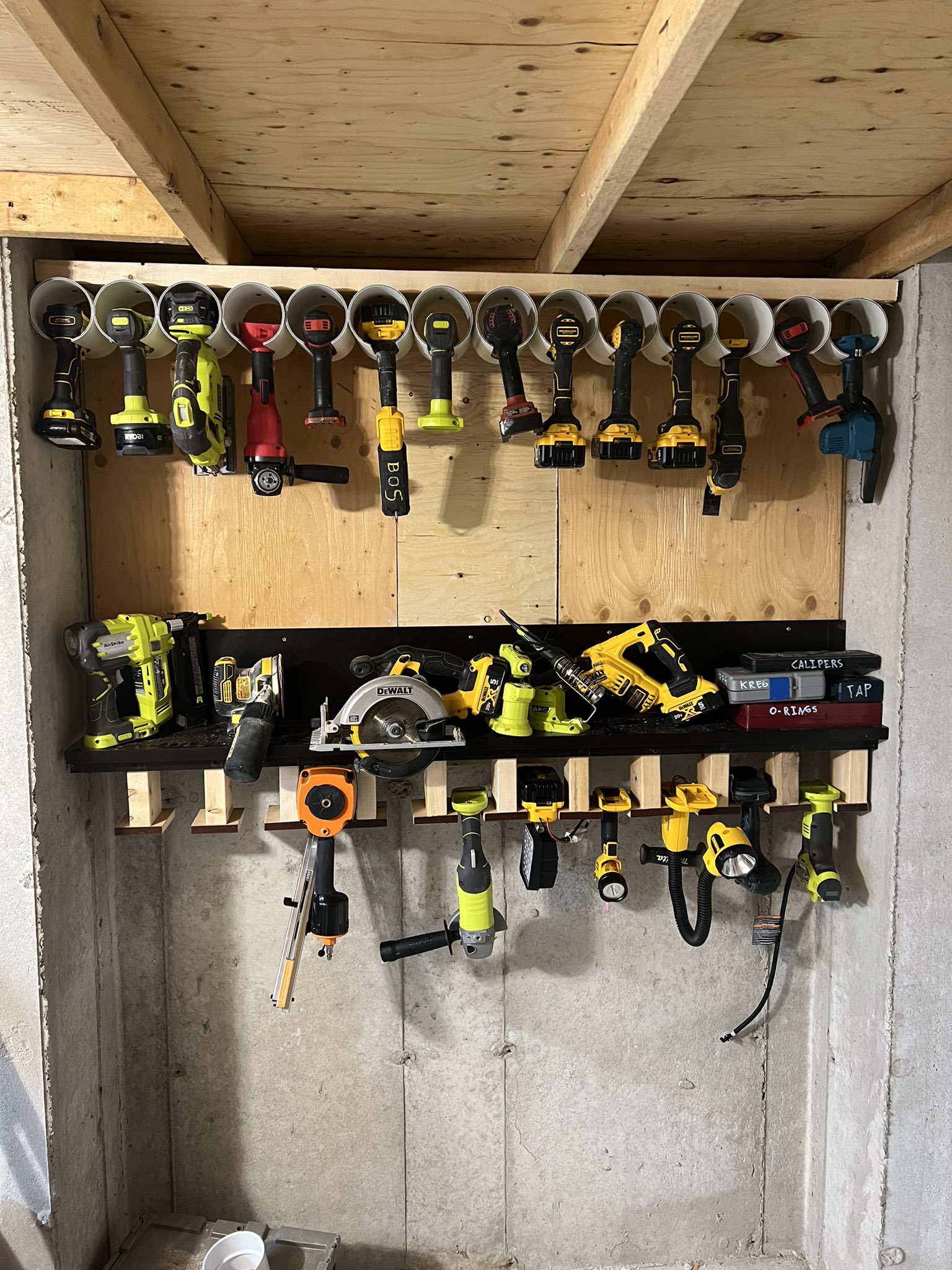 Pvc drill storage sales