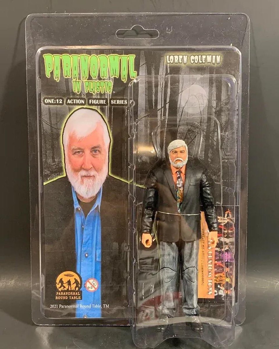 CryptoLoren's tweet image. First anniversary of the @CCT_custom #ActionFigure #ModelFigure of @CryptoLoren Loren Coleman International Cryptozoology Museum 11 January 2021.