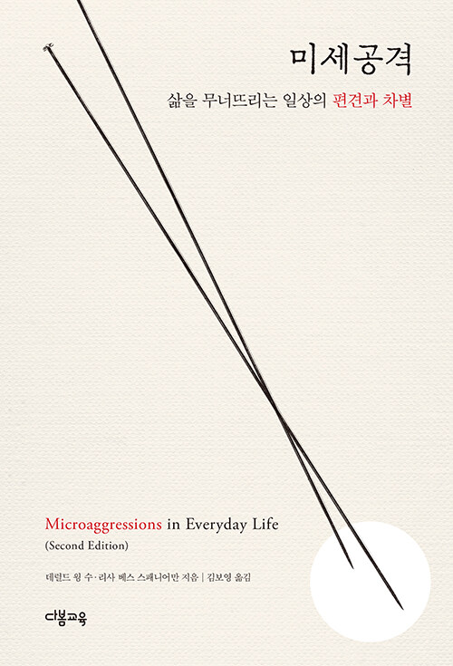 #11시의신간

"소수자를 향한 은밀하고 교묘한 편견과 차별, 더는 보이지 않는다며 눈감을 수 없다."

‘미세’는 작다거나 무해하다는 뜻이 아니다
개인과 개인 사이에서 벌어지는
일상 속 편견과 차별이 미세공격
최고 권위자 국내 최초 번역본

<미세공격>

aladin.kr/p/BQYSE