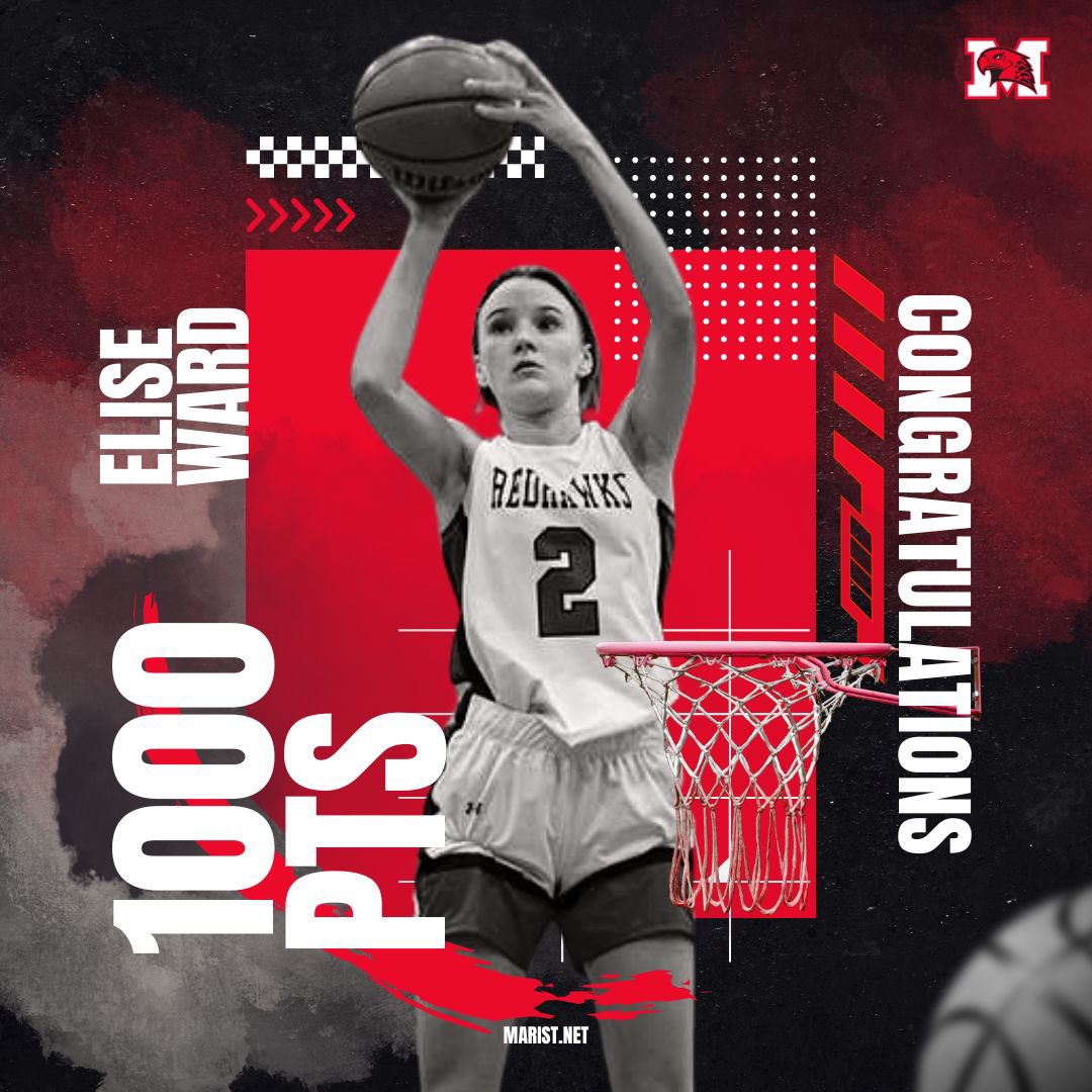 MaristGBB's tweet image. Congratulations @eliseward29 on reaching 1000 points in your career! What an incredible accomplishment!