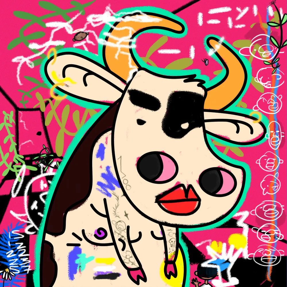 I LOVE this grungy Moo collab by <a href="/collection_moo/">MOO</a> and <a href="/qabqabqab/">qab</a> thank you! #algofam <a href="/_Dartroom/">Dartroom</a>