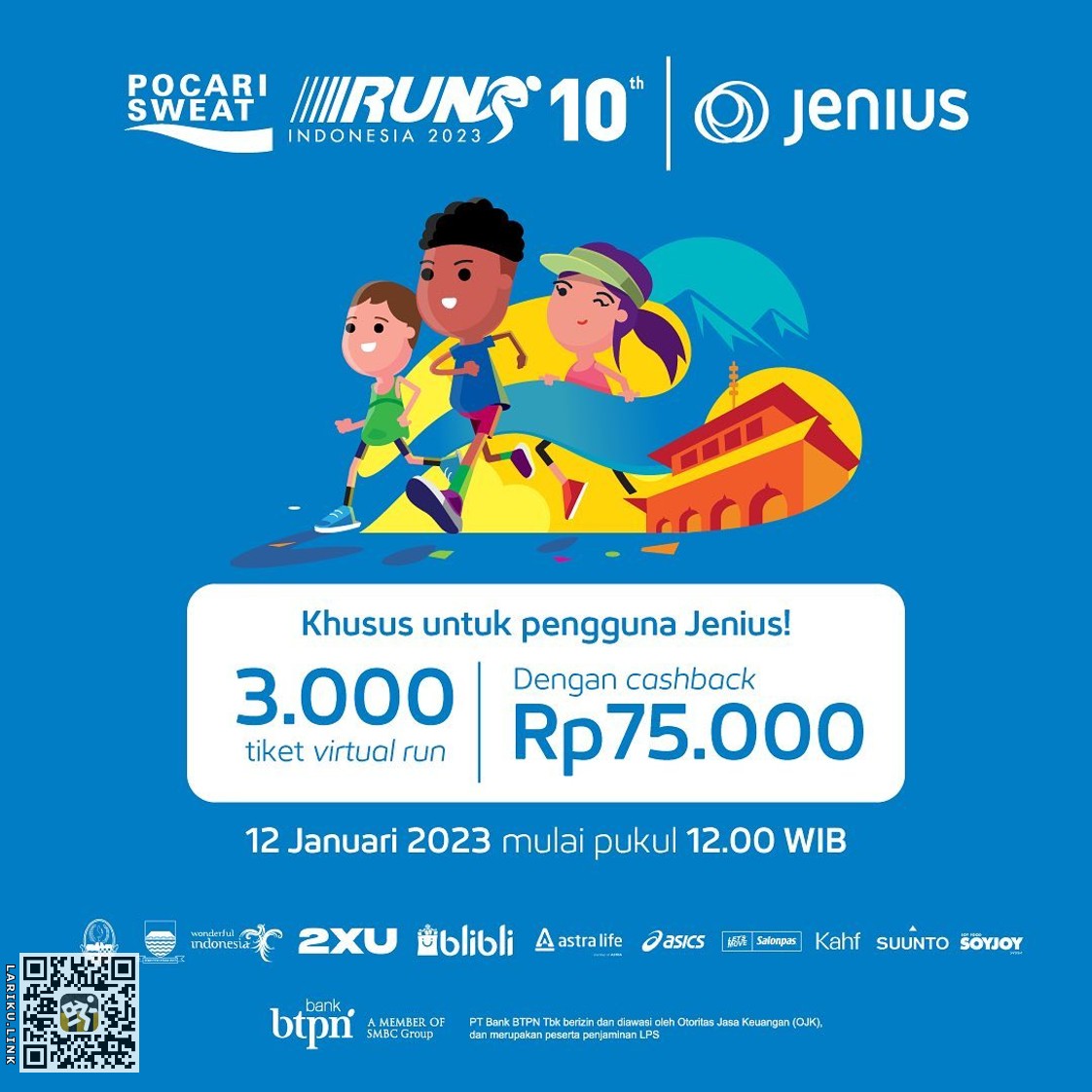 LarikuInfo's tweet photo. ๐ฝ
๐ฆ Pocari Sweat Virtual Run
๐ 30 Juli 2023
๐ Kids/3K/5K/10K/21K/42K
๐ค Single/Virtual Run
โณ Bebas / Anywhere
๐
๐ชฉ https://t.co/oevia1GZn2 โช
๐บ
๐บ
โขโขโขโข
#PocariSweatVirtualRun #PocariSweatIndonesia #RunID #LariKuinfo #VirtualRun https://t.co/qKwKTR0VWj