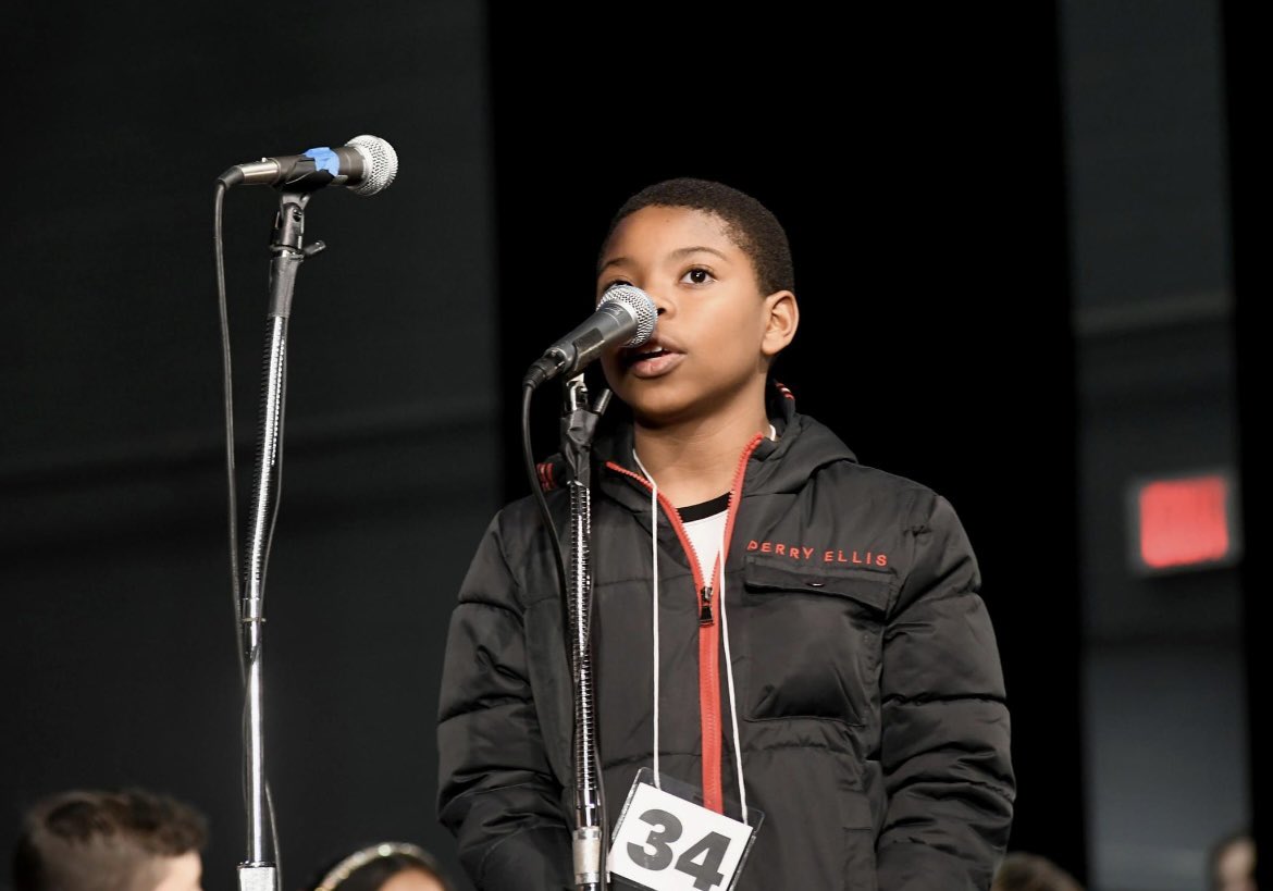 We’re proud of you, Bruce! Bruce represented Baker in the HCPS Spelling Bee last night!