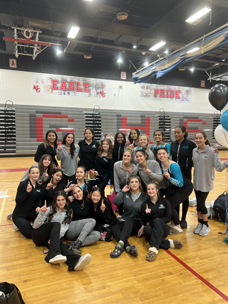 GahsGymnastics's tweet photo. Raging success for senior night tonight!!🤍
1. Glen Allen 
2. Atlee  
3. Godwin https://t.co/F8XG2sOuFj