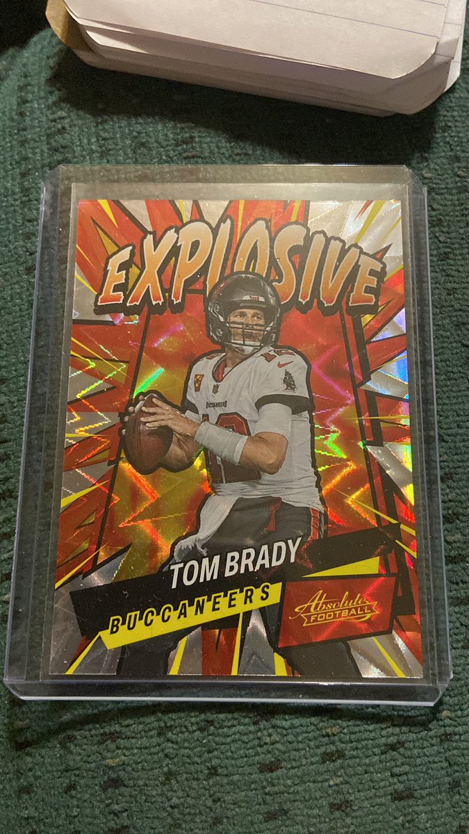 MCSCards740's tweet image. Nice hit for a 1 box absolute from Target. #shortprint #TB12 #Explosive