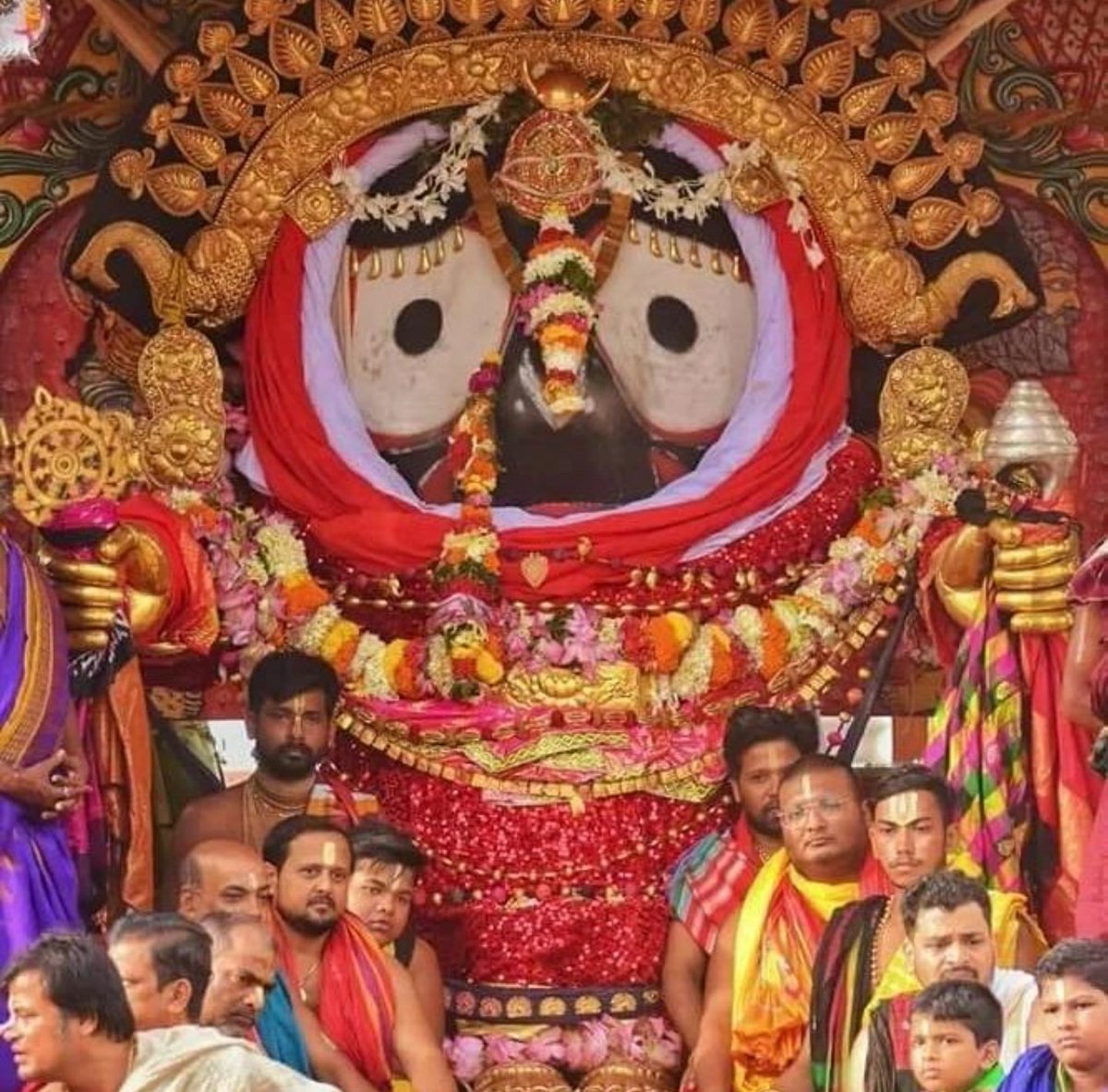 His divine eyes are watching your karma..