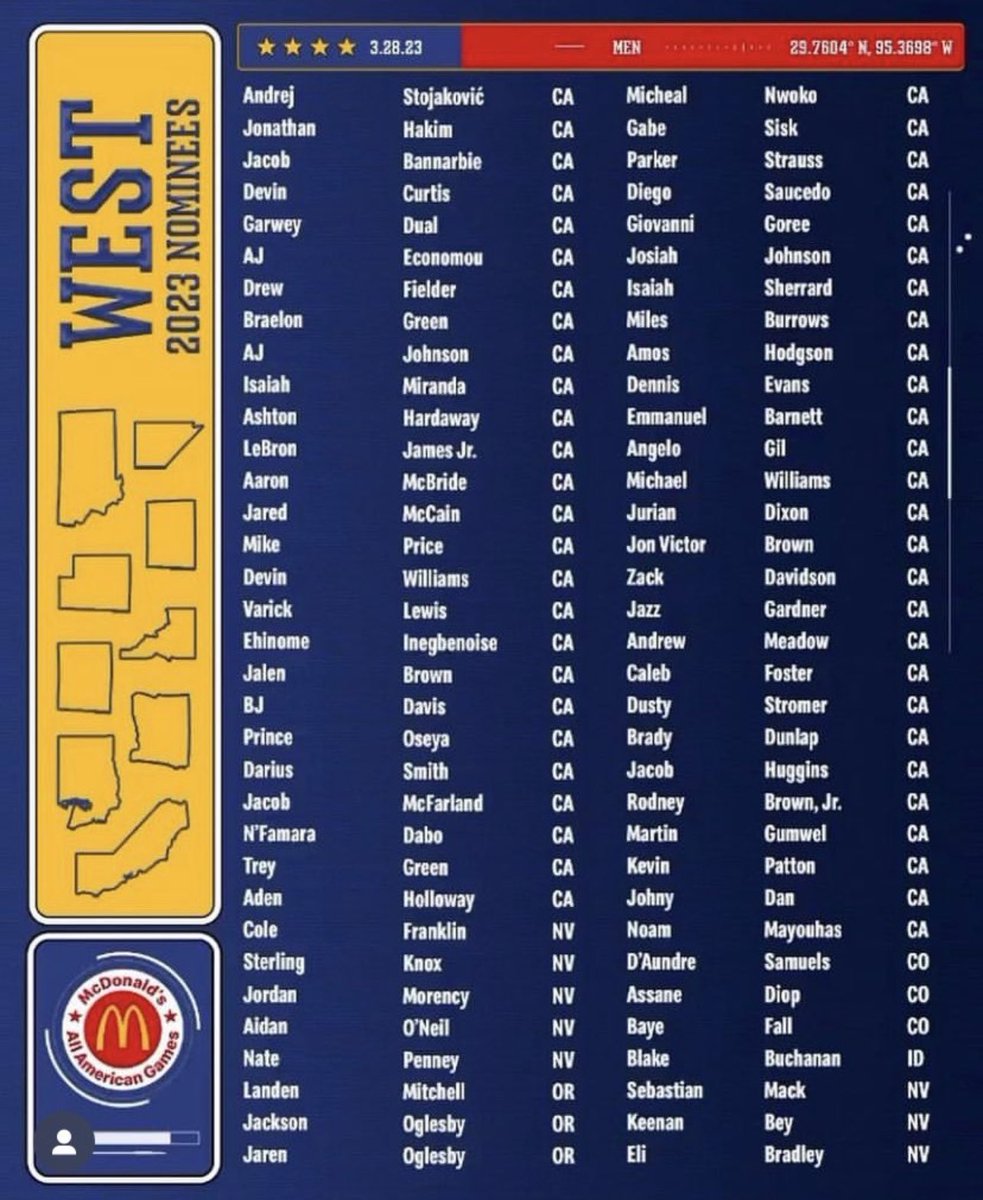 Congratulations to Parker Strauss on his 2023 McDonalds All American nomination! #PacificaAthletics🔱