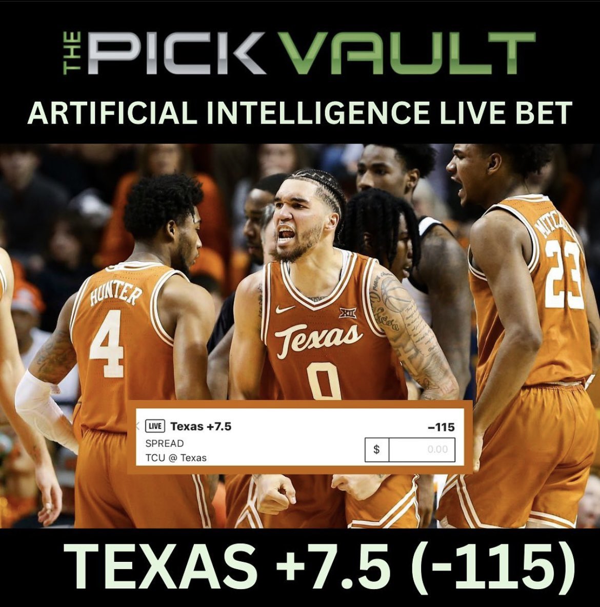 THE PICK VAULT SPORTS PICKS on Twitter "🚨PICK VAULT LIVE BET ALERT 🚨