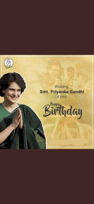 Happy birthday Priyanka Gandhi ji 