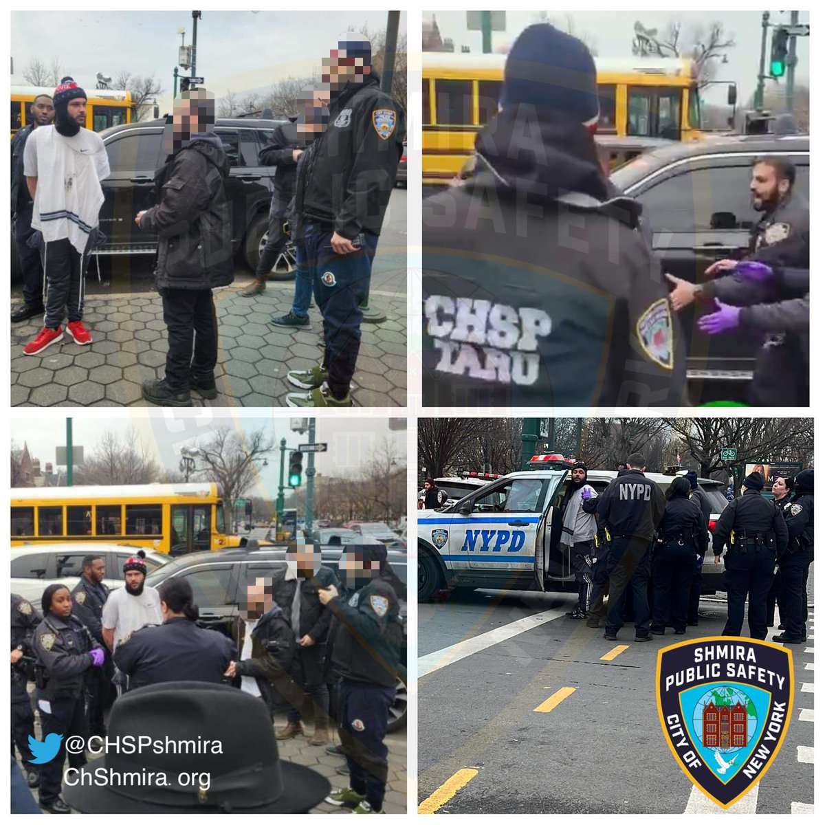 CHSPshmira's tweet photo. Thanks to a swift response by #Shmira volunteers, this perp was arrested by @NYPD71Pct for menacing with a knife #CommunitySafety #SaferStreets #teamwork https://t.co/7WGmWNulkM