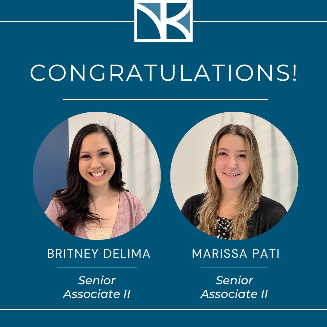 nkcpa's tweet photo. Day 3 - Time to honor our newly promoted Senior Associates!

Congratulations on moving up to the next level of your career! As your responsibilities grow and you build stronger connections, the Firm is excited to see all you can accomplish! https://t.co/RGYxwRFS13