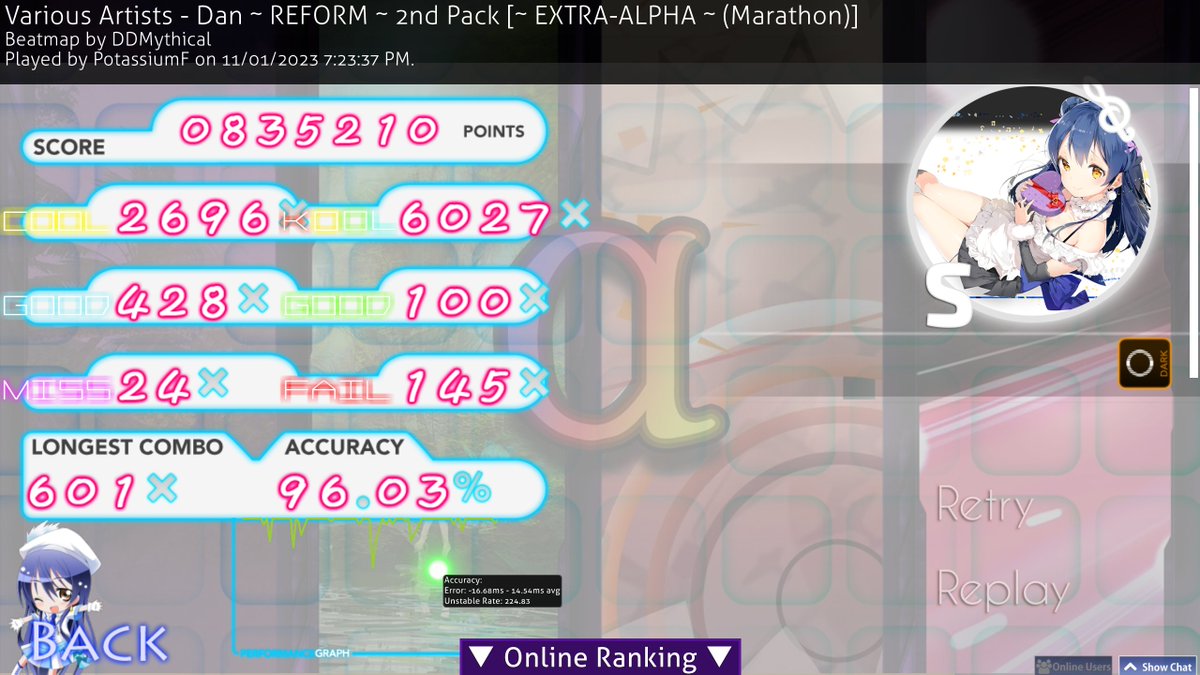 PotassiumF's tweet photo. been about 5 years since i passed 9th. did pause mainly for tld and lazorbeamz, but shows that improvement is still possible https://t.co/rEbkqR8U20