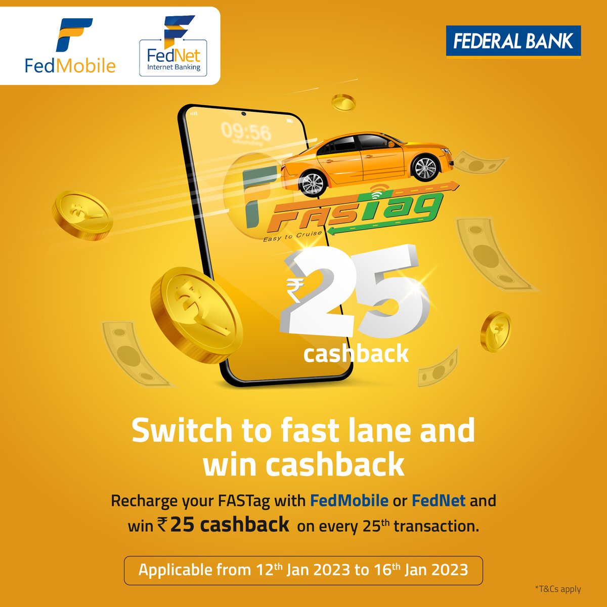FederalBankLtd's tweet photo. 📣Win cashback! Pay your utility bills via FedMobile or FedNet and win Rs.25 cashback on very 25th transaction.

Offer ends tomorrow https://t.co/okrnxXwUSb  

@BharatBillPay #cashback #NPCI #BharatBillPay  #FedMobile #FedNet #PerfectBankingPartner https://t.co/2UvsX2MHFo