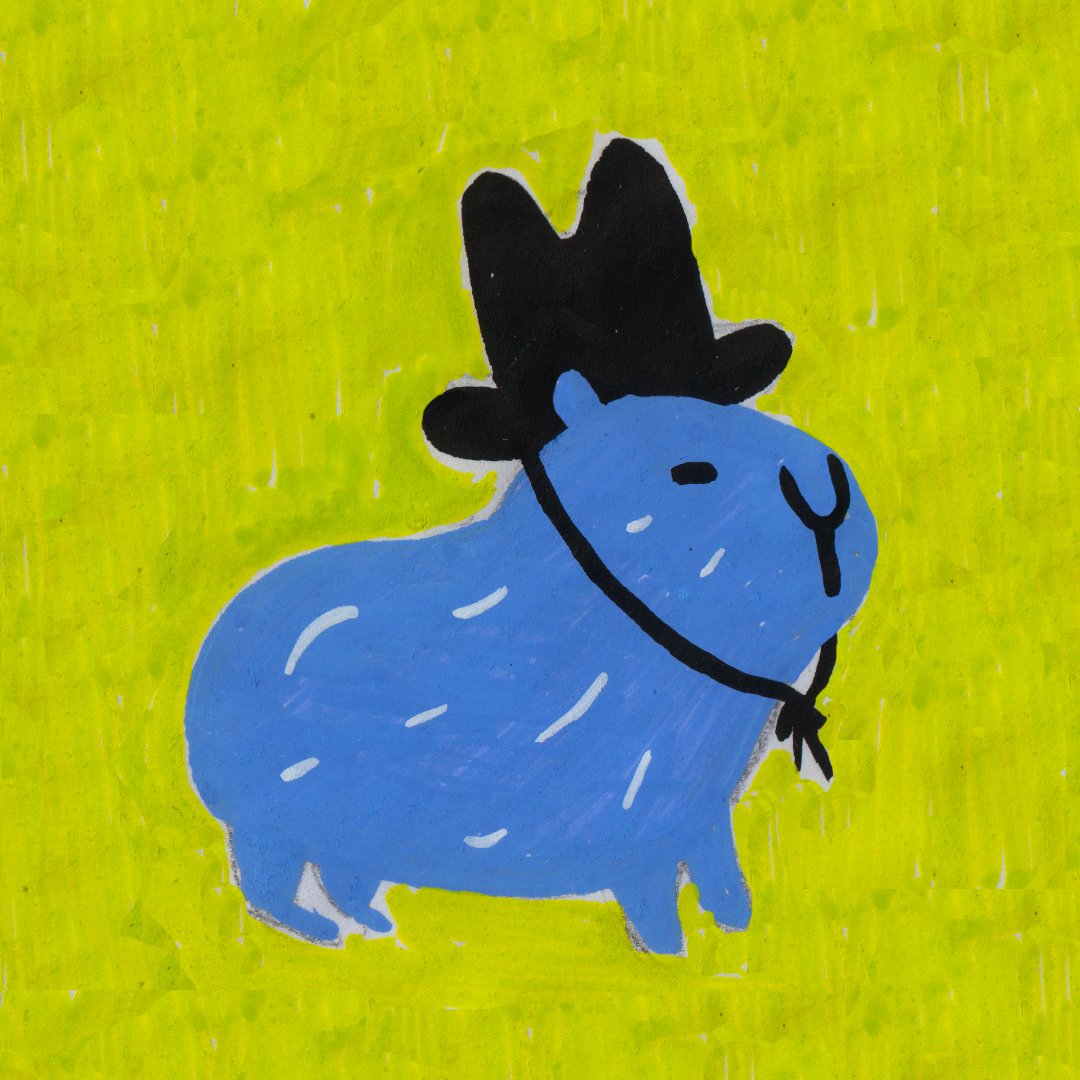 MarceRev's tweet image. el capibara con sombrero yeehaw