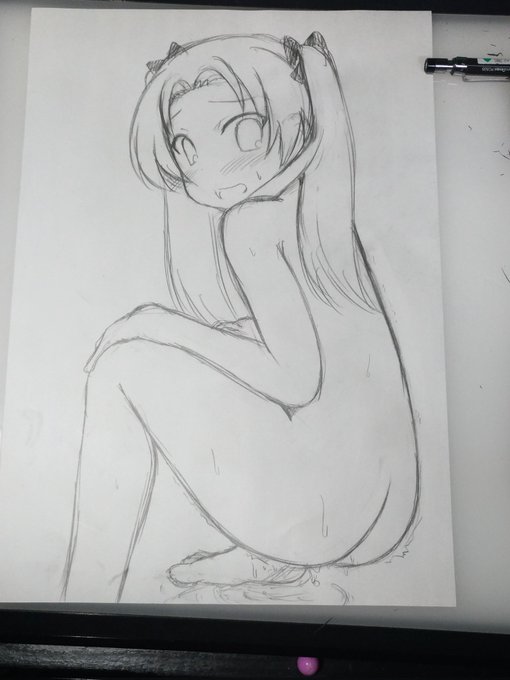 インターネットのご機嫌が悪いから今日も会長描きました 