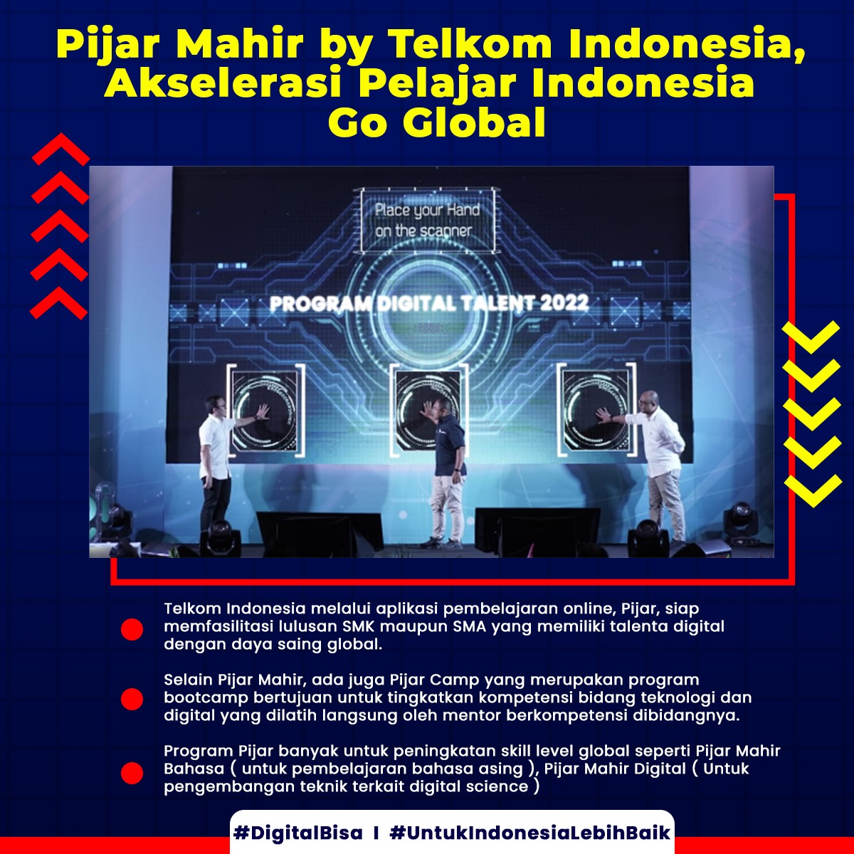 tanpabawah's tweet photo. Keren Telkom
Pijar Mahir by Telkom Indonesia, akselerasi Pelajar Indonesia Go Global. 
Fasilitas dr Pijar sgt membantu pelajar utk meningkatkan skill yg sangat berguna utk pengembangan talenta digital
#DigitalBisa #UntukIndonesiaLebihBaik
@TelkomIndonesia @KemenBUMN @erickthohir https://t.co/a6sH53GaXc