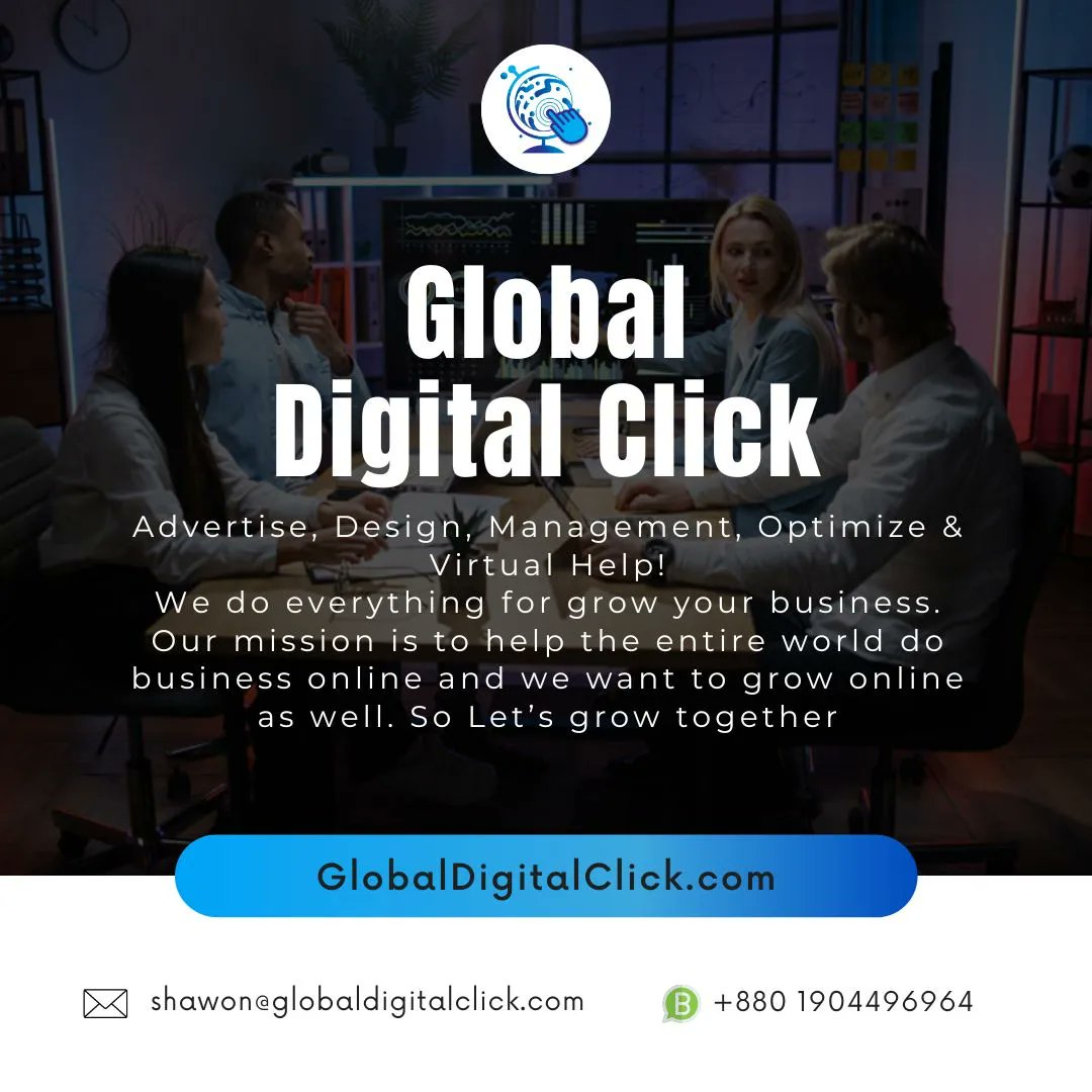 We are not the number 1 digital marketing agency, but we want to be the number 1 digital marketing agency for which we provide quality digital marketing services for small businesses, agencies and enterprises. 
#globaldigitalclick