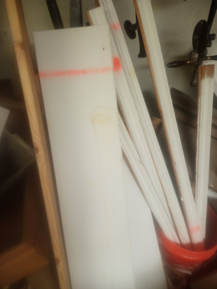 Ex-Evangelical Janeway🖖🥂🔍🏴☠️ (@xianjaneway) on Twitter photo Cutting the lumber from <a href="/SecondChanceInc/">Second Chance, Inc.</a> just happened to give us squared lumber + crown molding. 😍 Cutting the lumber from <a href="/SecondChanceInc/">Second Chance, Inc.</a> just happened to give us squared lumber + crown molding. 😍