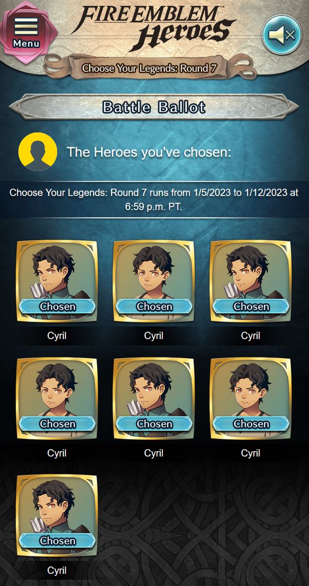 The deed is done. Godspeed, Cyril. My only regret is that I could not have voted for you more times. #VoteCyrilCyl7