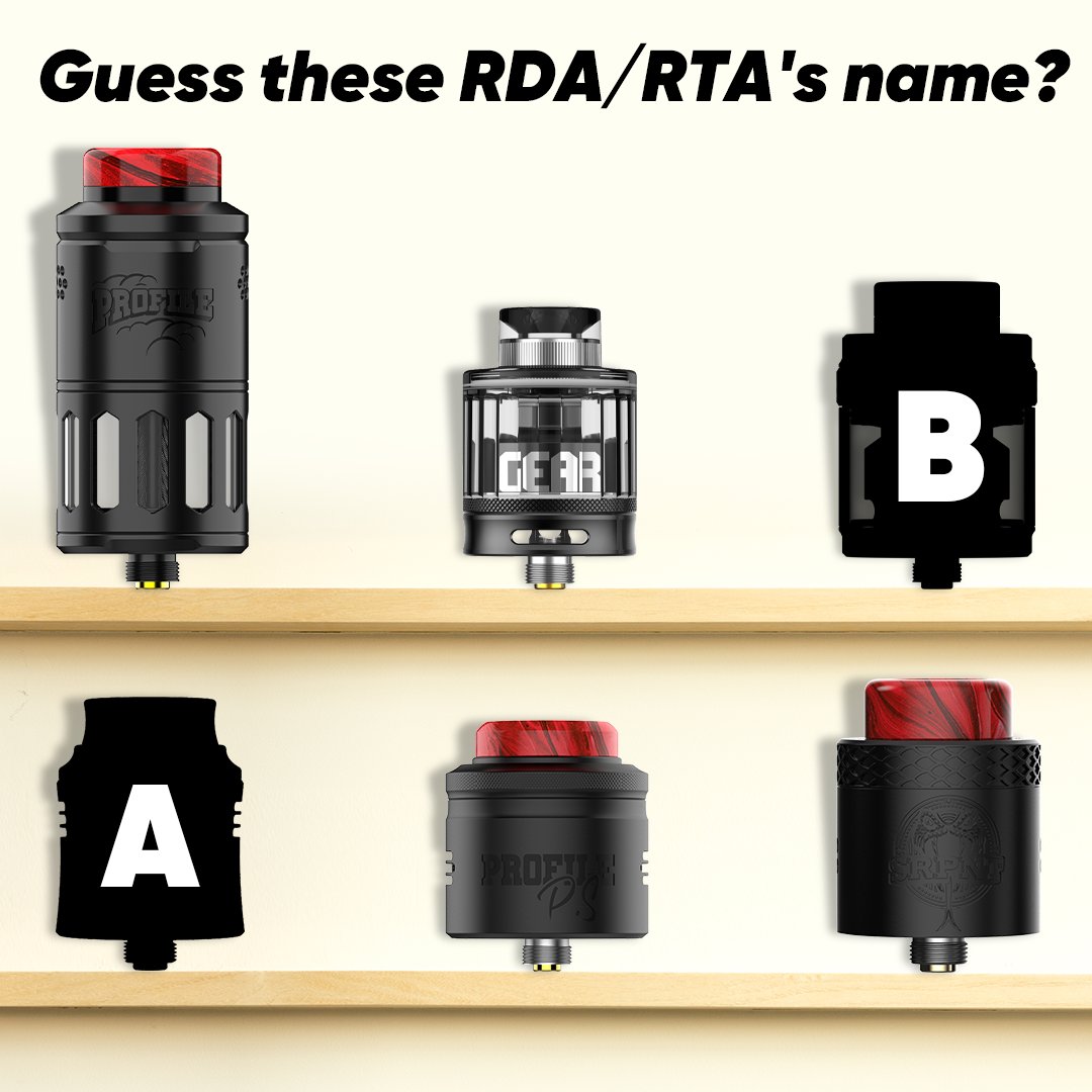 wotofoofficial's tweet photo. Guess these RDA/RTA's name😻😻
It's time to test if you're a wotofofam😆😆
https://t.co/vNBTnfXZHH
#wotofo #rda #rdarmy #rdalife #rdavape #rta #rtadubai #freakshowrda #thetrollrda #recurverda #recurvedualrda #recurveV2rda #nudge24rda #profilerda #profilerdta #profilexrta https://t.co/tWRVOkNJKQ