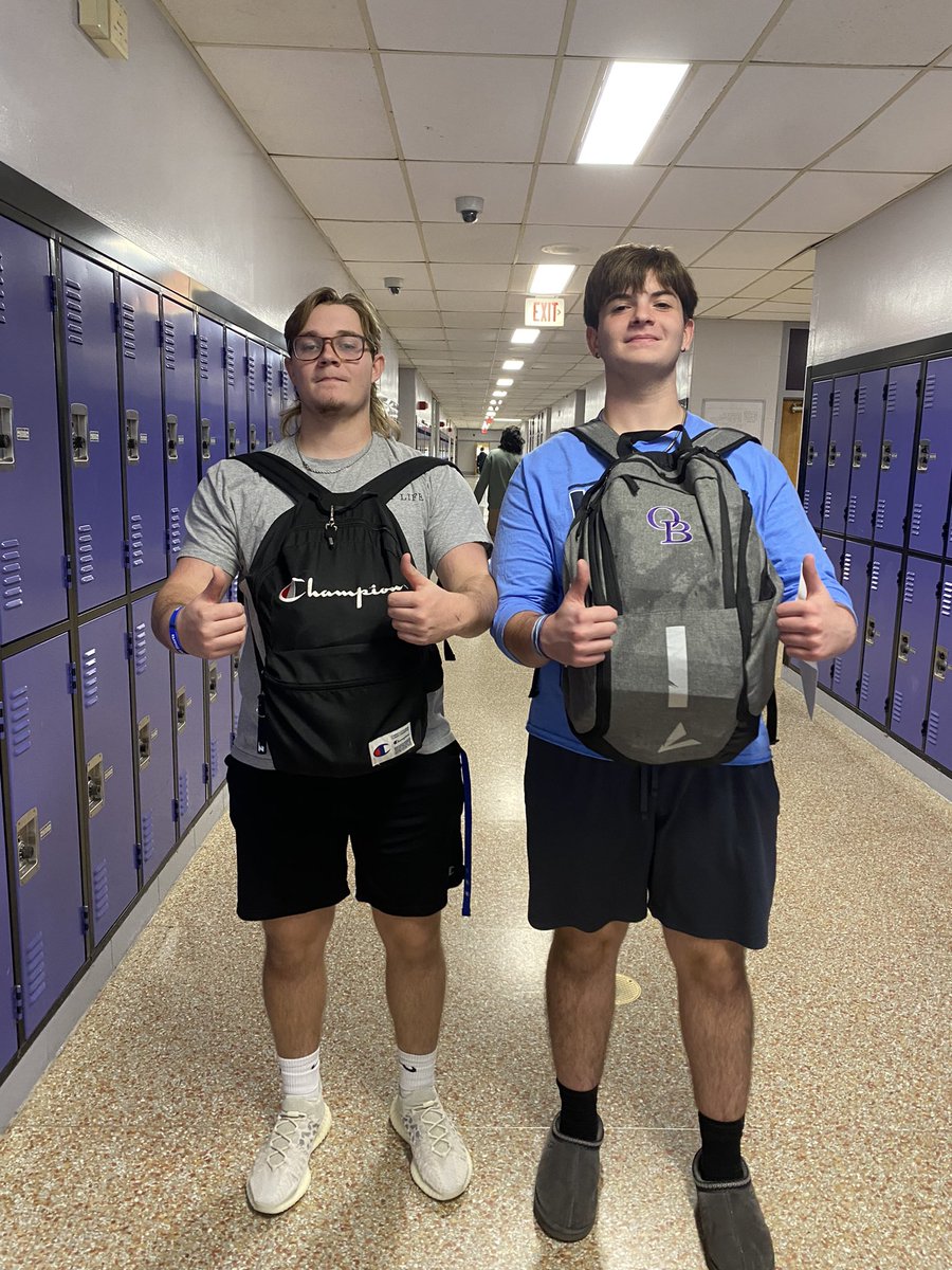 Real life lesson in senior health. Thank you <a href="/CoachAlspach/">Coach Alspach</a> for providing our students with the “experience”of being pregnant. #lifelesson