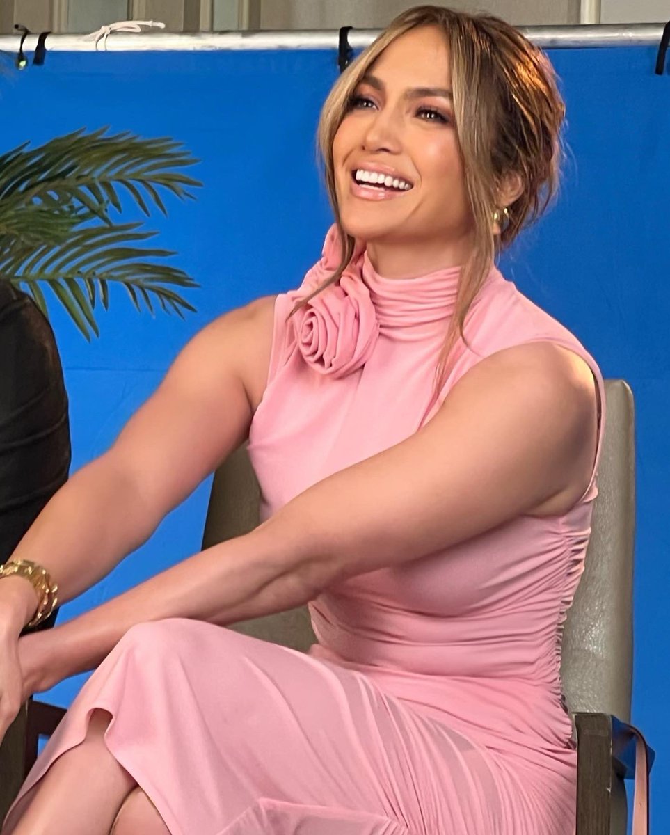 JLo's tweet photo. On Wednesdays we wear pink 💕💗 @shotgunwedding @primevideo https://t.co/w01uo1tXLe