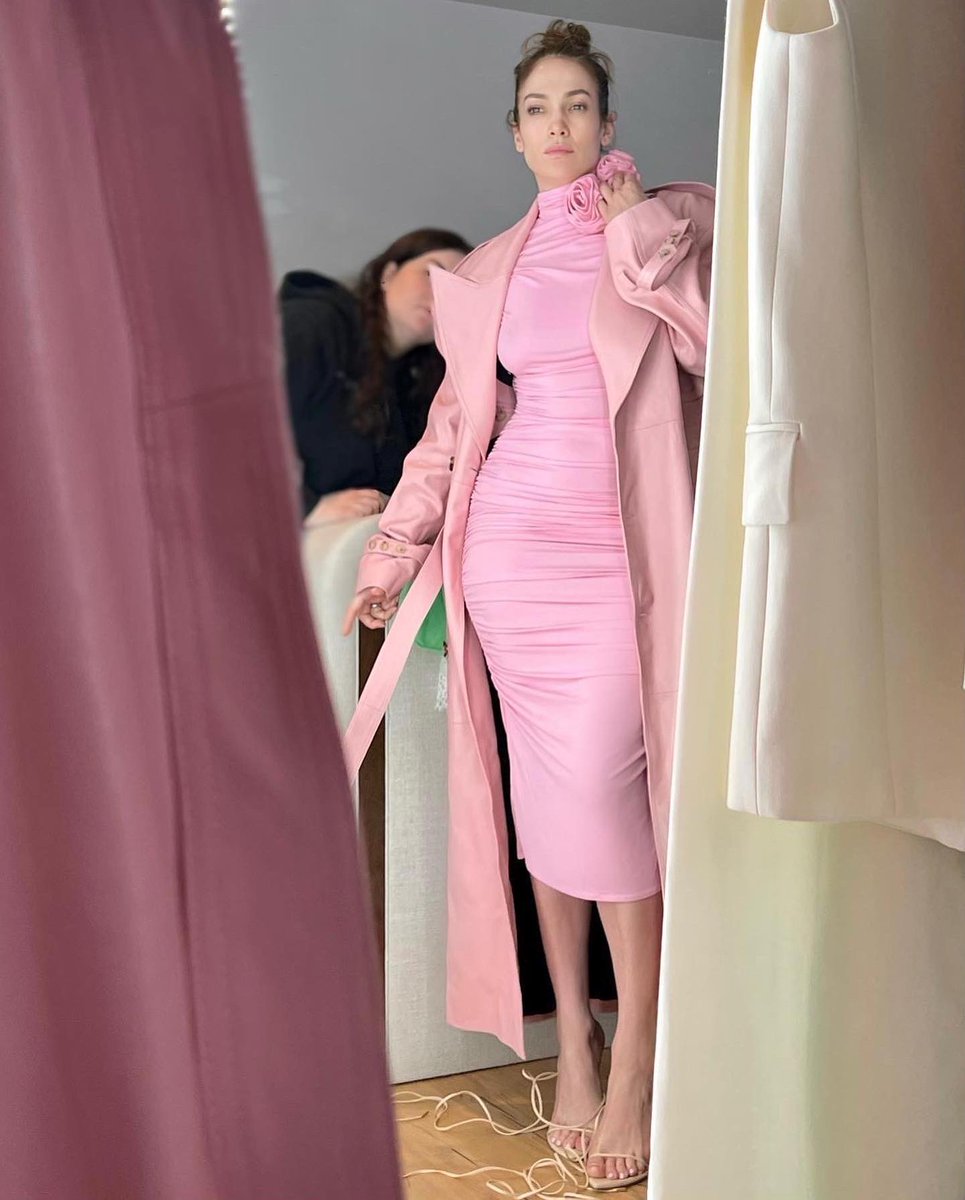 JLo's tweet photo. On Wednesdays we wear pink 💕💗 @shotgunwedding @primevideo https://t.co/w01uo1tXLe