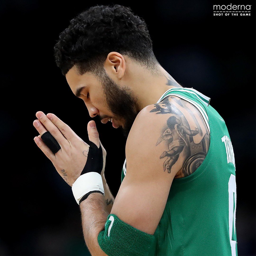 celtics's tweet photo. laser focused 🙏🏽 https://t.co/wHLDvJkkPS