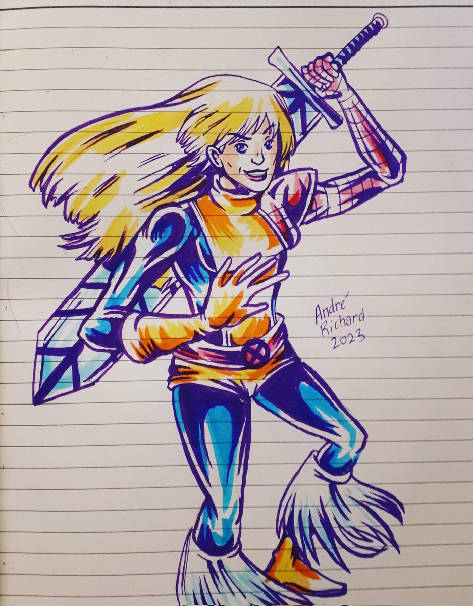 Magik marker doodle #newmutants #thenewmutants #xmen #uncannyxmen #marvel #marvelcomics #marvelsuperheroes