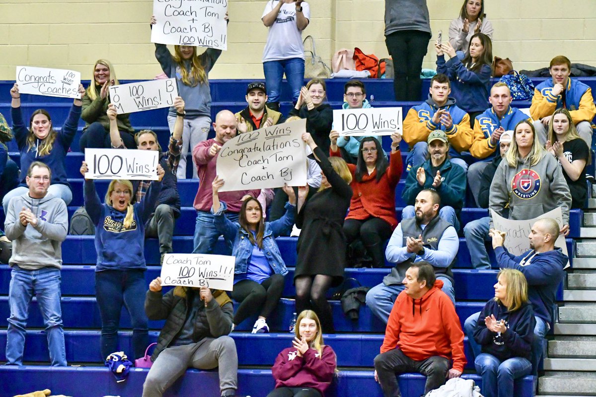 It’s a WIN for SV Wrestling 61-9 over Rustin &amp; 100th WIN for Coach Tom &amp; Coach BJ! Congratulations!!! <a href="/SunValleyHS/">Sun Valley HS</a> <a href="/PennDelco/">Penn-Delco SD</a> <a href="/NorthleySports/">Northley Athletics</a> <a href="/svvanguards/">Sun Valley Athletics</a>