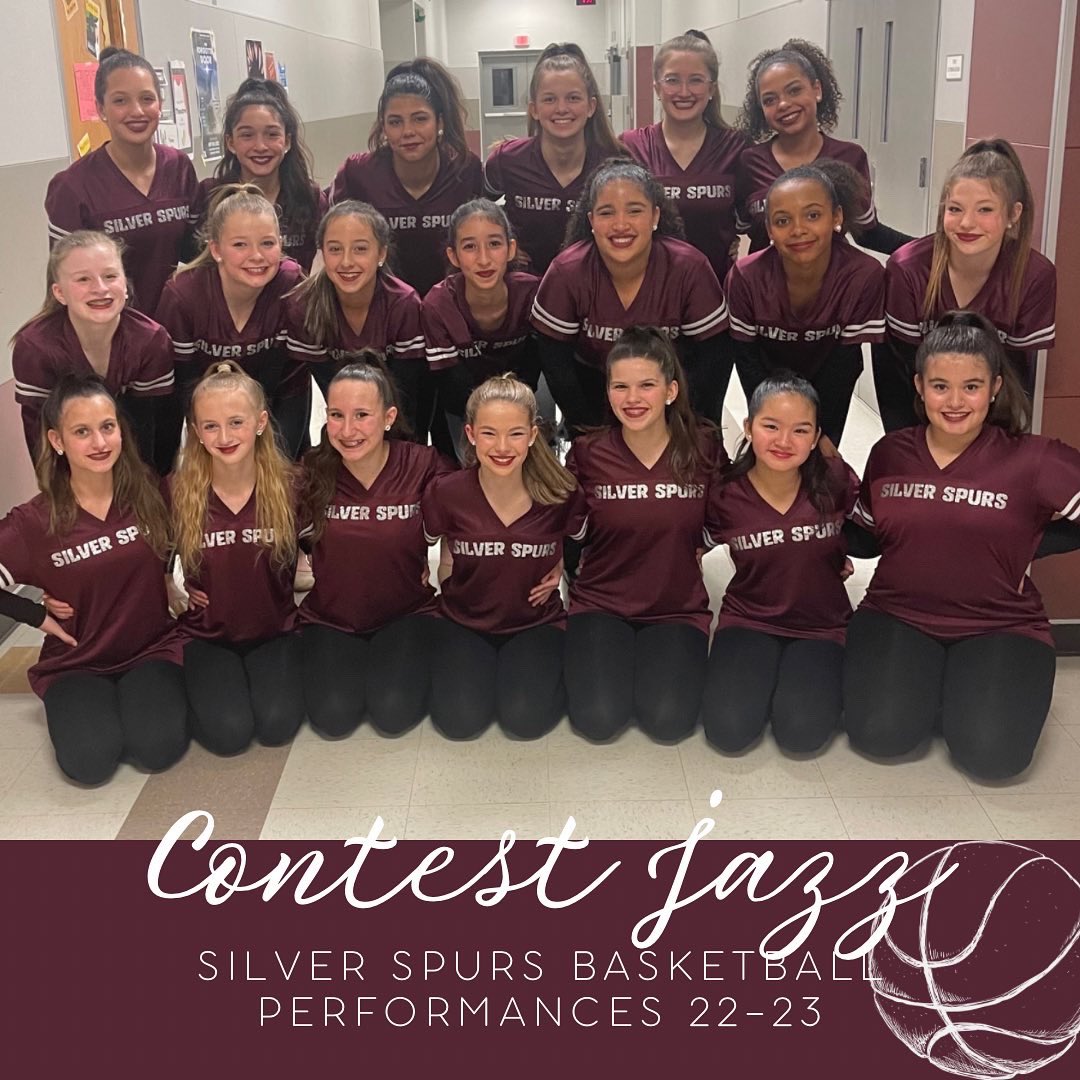 SSpursBooster's tweet photo. Contest Jazz taking center stage at the Basketball game tonight! The Silver Spurs were 🔥! Can’t wait for #contestszn 
@mrslobutler @WileyMS1 https://t.co/gW9bKMoD65