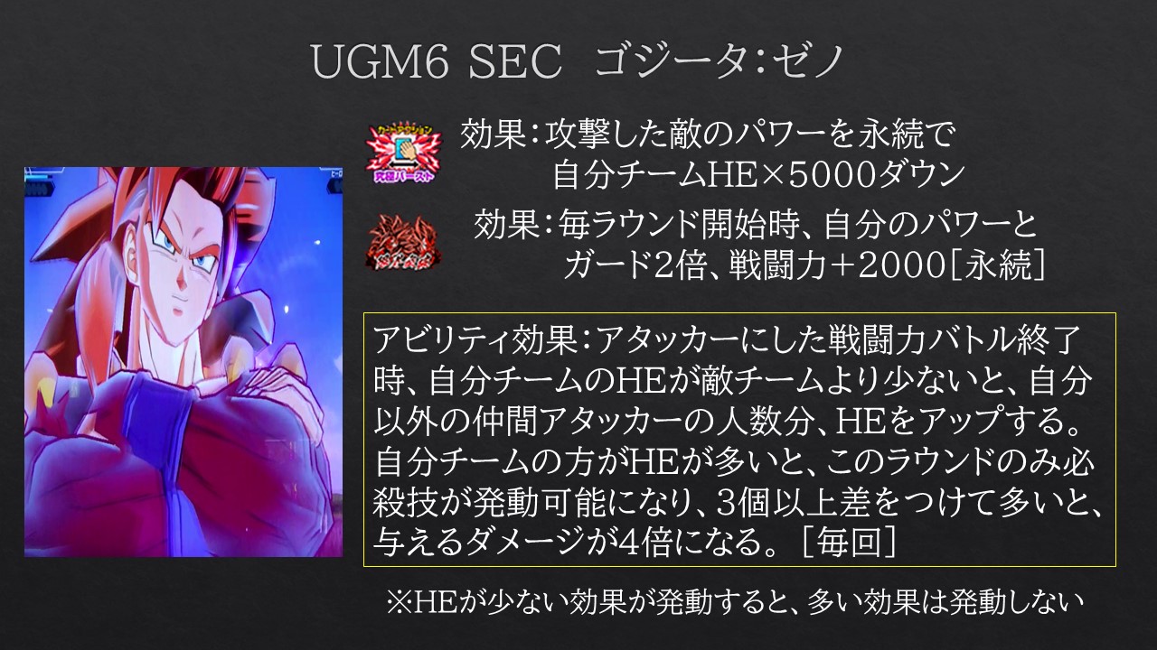 UGM6-SEC Gogeta:Xeno