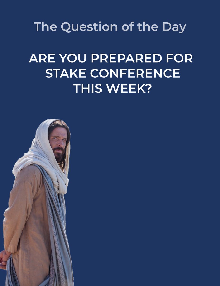 puestake's tweet photo. 3 MORE DAYS - Stake Conference

Let's make this stake conference a genuinely transformative experience. Let's commit to mentioning it in our personal and family prayers as we prepare to gather. Let's make it the best conference yet! https://t.co/JjsMaEPAnv