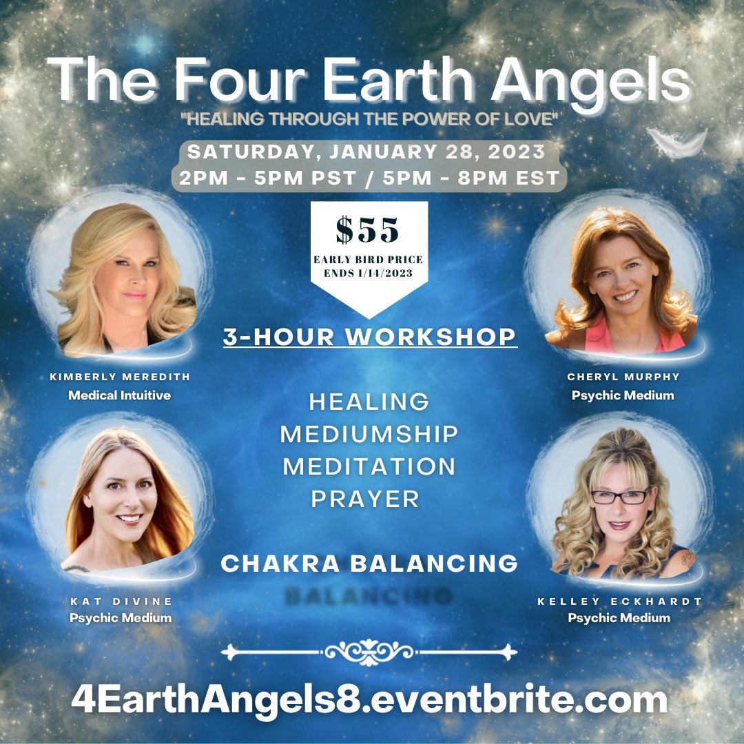 katdivinespirit's tweet photo. #EarlyBirdTickets extended until the 14th! Have you got yours? 
•
•
•
#thefourearthangels #mediumship #spiritualworkshop #healinggrief #spiritguides #learningtoconnect #readings #intuitivehealer #psychicmedium #katdivine #kimberlymeredith 

https://t.co/0e1gpgmc58 https://t.co/VRo6Xgq6Kd