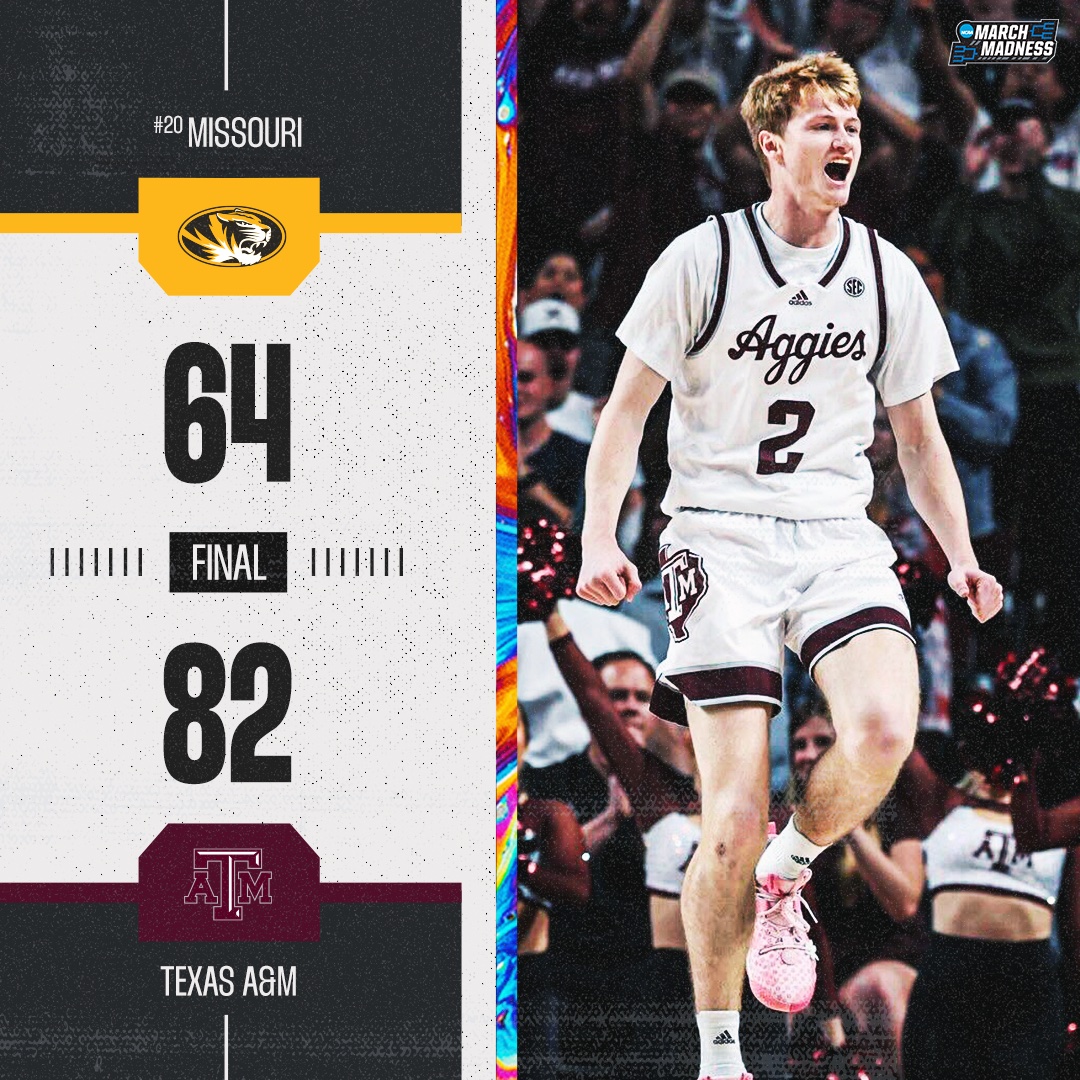 TEXAS A&M WINS BIG OVER NO. 20 MISSOURI 😮 The Aggies breeze past the Tigers and remain unbeaten in conference play 👏