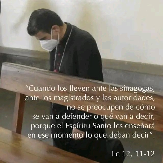 AlfonsBarragn's tweet photo. Lo mantuvieron encerrado en su parroquia después se lo llevaron
Estuvo meses desaparecido
Vuelve muy flaco y sin sus vestiduras sagradas
Perseguido y hoy enjuiciado por el régimen comunista nicaragüense
Oremos por nuestro pastor el obispo Rolando Álvarez
Imagen de
@CarlRamirezA https://t.co/7myjJNLmgT