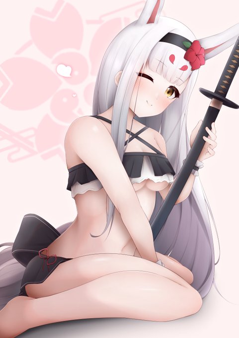 描き初め島風ちゃ!!🐰💕
#アズールレーン #アズレン 