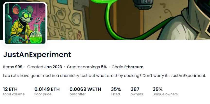 It seems the new meta is 999 supply NFTS. I just saw this and swept a few <a href="/JustAnExperimnt/">JustAnExperiment | 999 Supply</a> 
NFA
opensea.io/collection/jus…