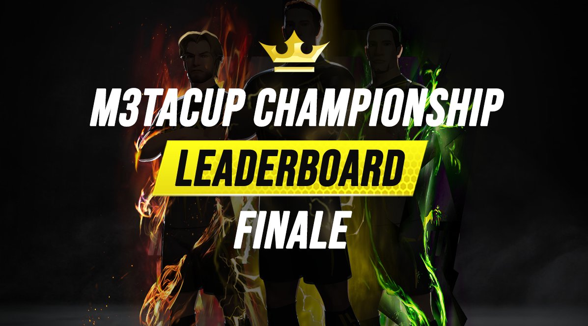 It's been a grueling 6 weeks and it's finally time to award our winners!

1st Place: Team Resenha FC (BUSD 3,300)
2nd Place: Team Dalmine (BUSD 2,200)
3rd Place: Team Interminator (BUSD 1,100)
m3tacup.io/2023/01/11/m3t…

Congratulations!

#M3TACUP