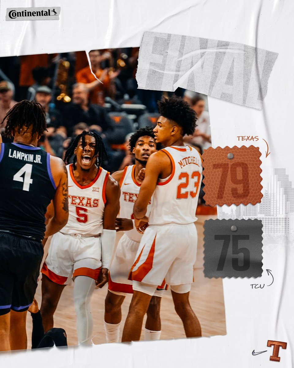 TexasMBB's tweet photo. Horns Win! 🤘 https://t.co/XOvQAon6qx