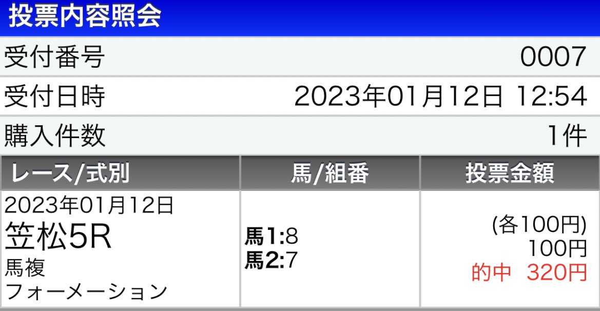 6レース、これ買ってみました

⑤は推し馬　キズナハイトーン　複勝  