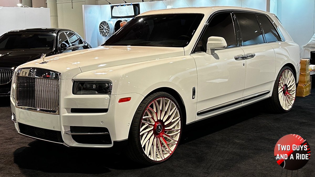 Check out this beautiful Rolls-Royce Cullinan we spotted at SEMA '22.  Click here to view our YouTube Channel youtube.com/c/TwoGuysandaR…. 

#semashow #luxurycars #luxurysuv #luxurylifestyle #customcars 

@SEMASHOW @rollsroycecars @RollsRoyceMedia
