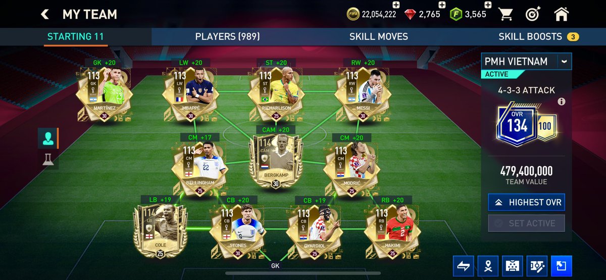 PhanMinhHauFFM's tweet image. Nâng cấp đội hình tối đa Ovr 134 - Kết thúc sự kiện tuyệt vời FIFA World Cup 2022 🌟✨

youtu.be/U6J7UftZ1EE

Thanks for RT ❤️ @Nakata767 @tutiofifa @RkReddyFIFA 

#FIFAMobile23 #TOTT #Maxed