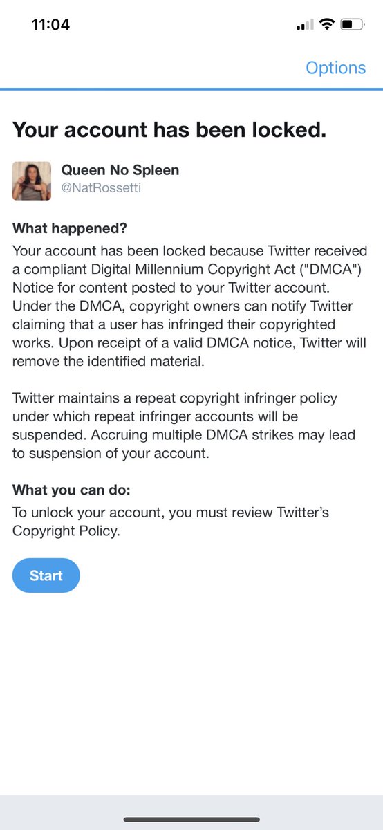 Damn Twitter banned the vid now too with a whole ass DMCA notice😭